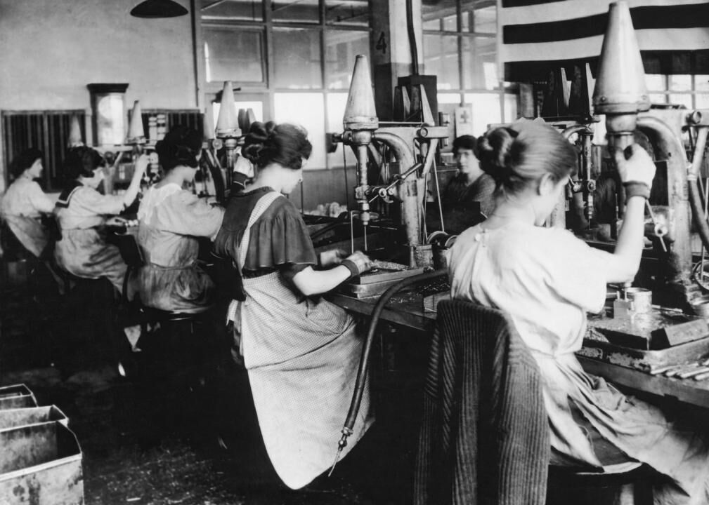 #46. Glove factory operatives
